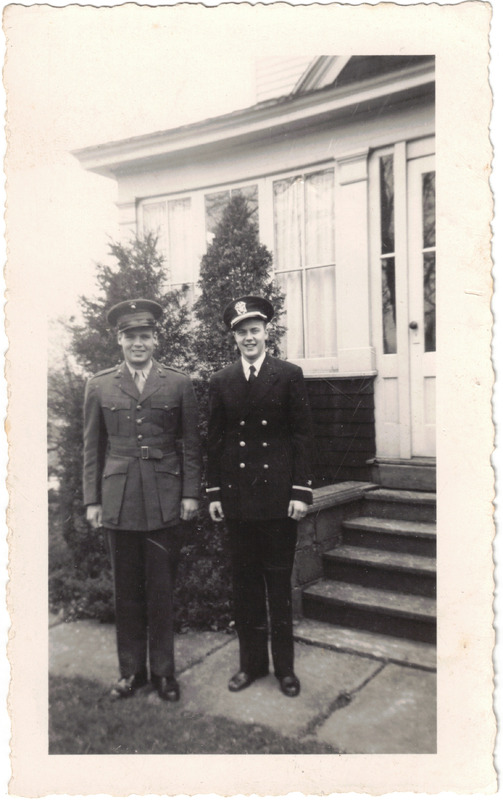 Service Dress at the Farmhouse Porch 1943