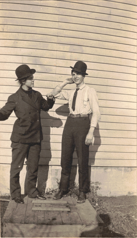 Sibling Playfulness at the Turn of the Century c. 1910