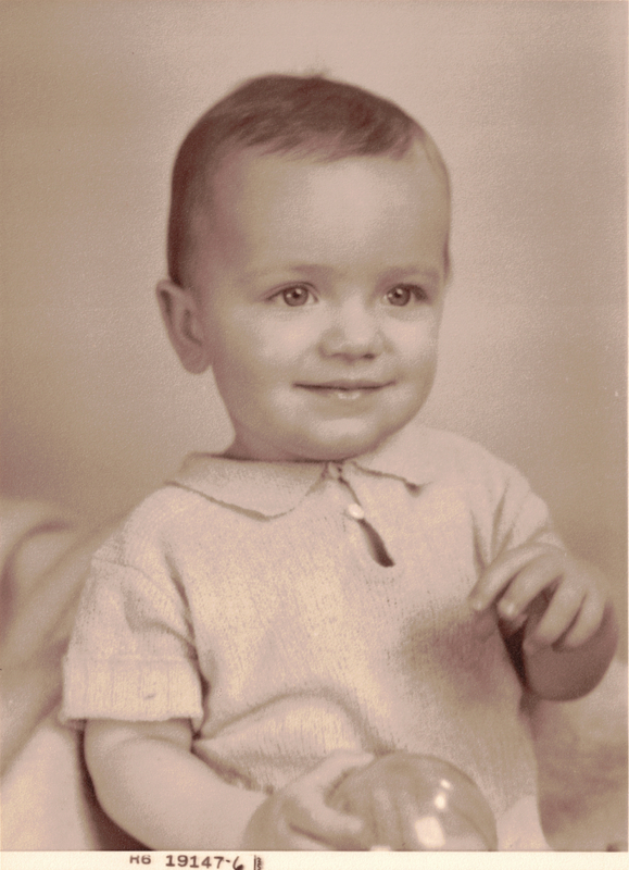 Baby Casler Studio Portrait #1 c. 1946