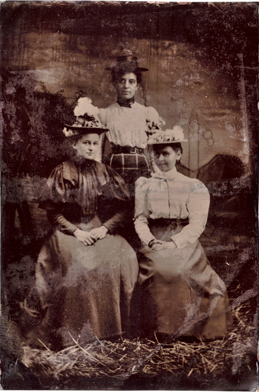 Tintype of Three Women c. 1897