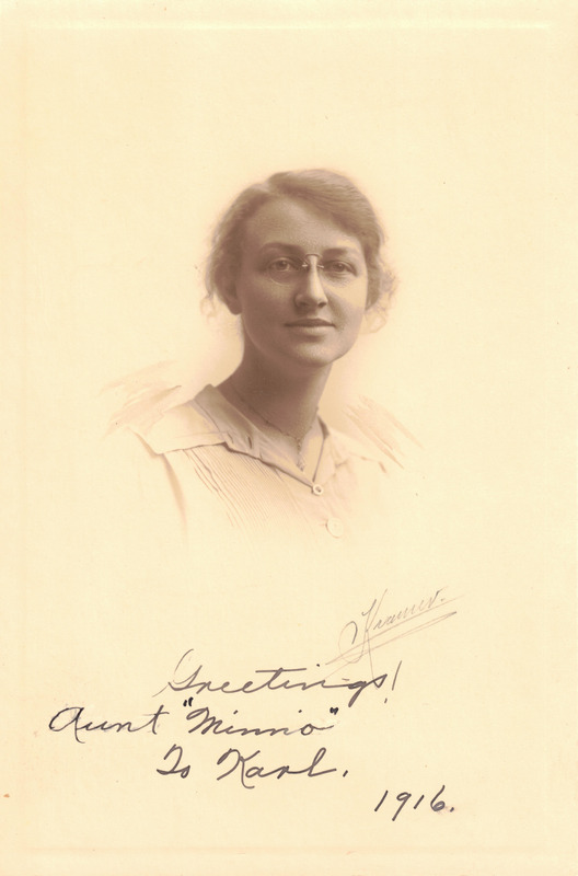 Wilhelmina Stunick Studio Portrait, 1916